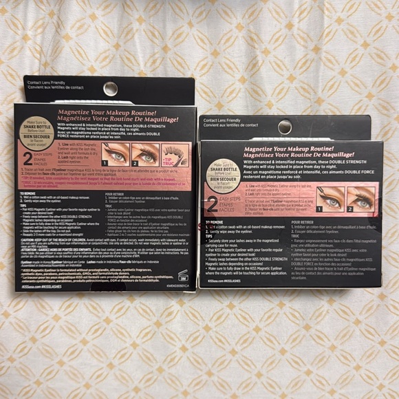 KISS MAGNETIC EYELASH SET OF 2 + Magnetic Liner- BRAND NEW SEALED IN BOX -BUNDLE - Picture 2 of 14